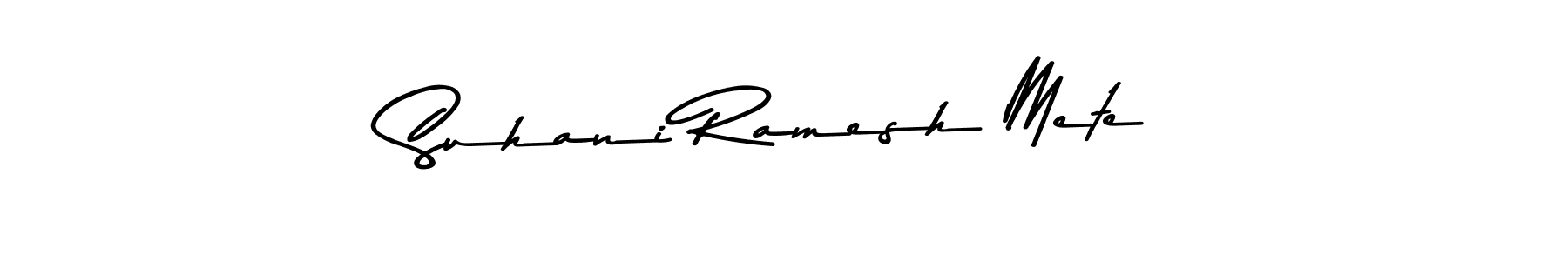 How to make Suhani Ramesh Mete signature? Asem Kandis PERSONAL USE is a professional autograph style. Create handwritten signature for Suhani Ramesh Mete name. Suhani Ramesh Mete signature style 9 images and pictures png