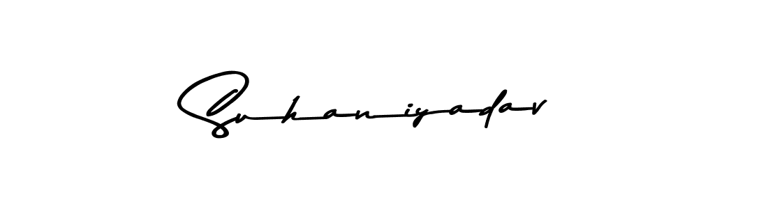The best way (Asem Kandis PERSONAL USE) to make a short signature is to pick only two or three words in your name. The name Suhaniyadav include a total of six letters. For converting this name. Suhaniyadav signature style 9 images and pictures png