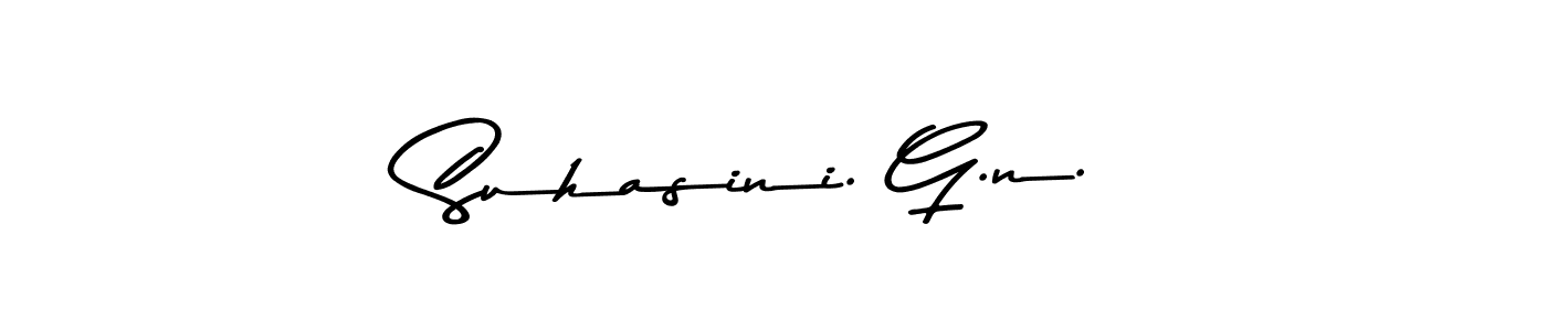 Design your own signature with our free online signature maker. With this signature software, you can create a handwritten (Asem Kandis PERSONAL USE) signature for name Suhasini. G.n.. Suhasini. G.n. signature style 9 images and pictures png