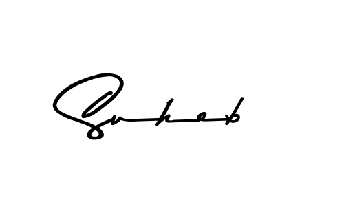 Design your own signature with our free online signature maker. With this signature software, you can create a handwritten (Asem Kandis PERSONAL USE) signature for name Suheb. Suheb signature style 9 images and pictures png