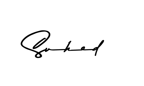 Create a beautiful signature design for name Suhed. With this signature (Asem Kandis PERSONAL USE) fonts, you can make a handwritten signature for free. Suhed signature style 9 images and pictures png