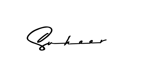 How to make Suheer name signature. Use Asem Kandis PERSONAL USE style for creating short signs online. This is the latest handwritten sign. Suheer signature style 9 images and pictures png