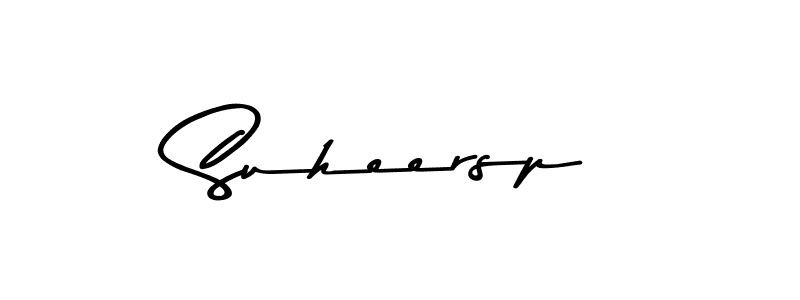 How to make Suheersp name signature. Use Asem Kandis PERSONAL USE style for creating short signs online. This is the latest handwritten sign. Suheersp signature style 9 images and pictures png