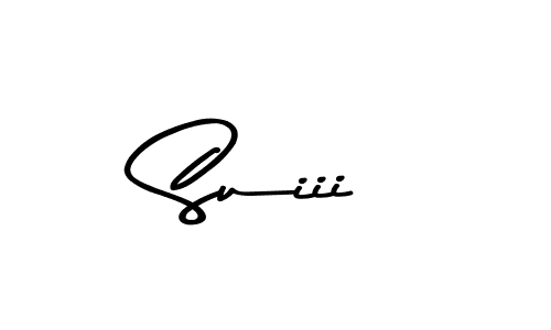 How to make Suiii name signature. Use Asem Kandis PERSONAL USE style for creating short signs online. This is the latest handwritten sign. Suiii signature style 9 images and pictures png