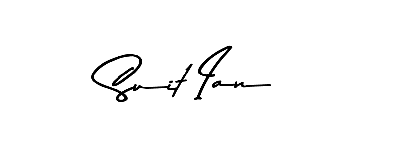 How to make Suit Ian name signature. Use Asem Kandis PERSONAL USE style for creating short signs online. This is the latest handwritten sign. Suit Ian signature style 9 images and pictures png