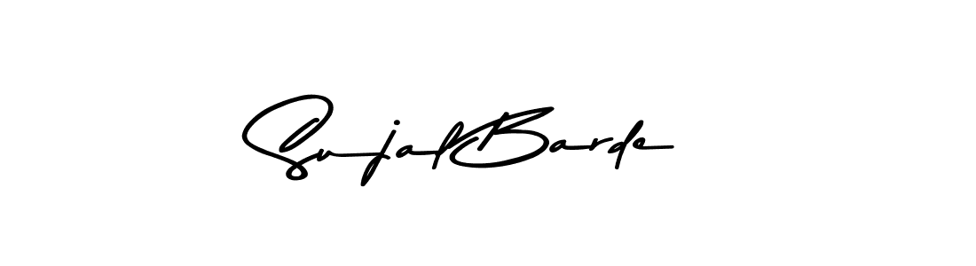 Design your own signature with our free online signature maker. With this signature software, you can create a handwritten (Asem Kandis PERSONAL USE) signature for name Sujal Barde. Sujal Barde signature style 9 images and pictures png