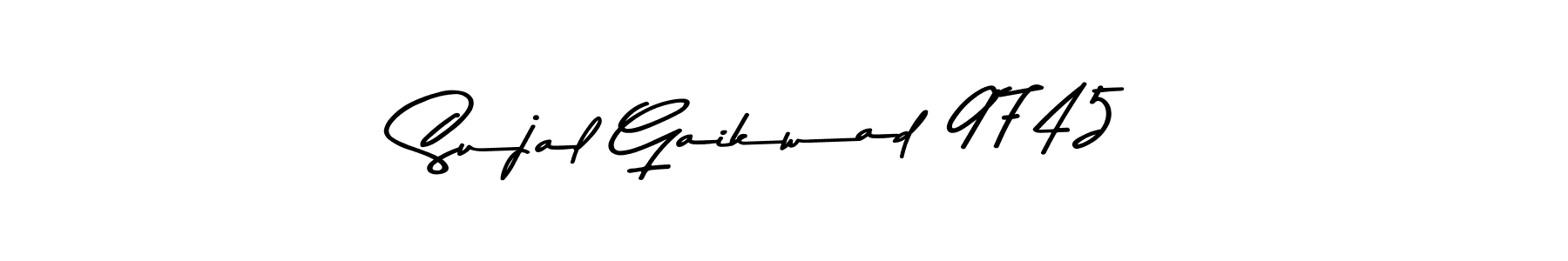 Design your own signature with our free online signature maker. With this signature software, you can create a handwritten (Asem Kandis PERSONAL USE) signature for name Sujal Gaikwad 9745. Sujal Gaikwad 9745 signature style 9 images and pictures png