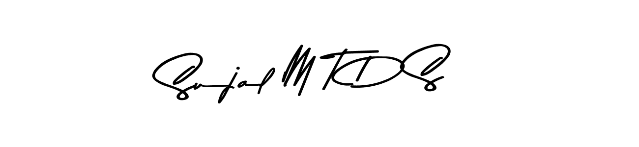 How to Draw Sujal M T D S signature style? Asem Kandis PERSONAL USE is a latest design signature styles for name Sujal M T D S. Sujal M T D S signature style 9 images and pictures png