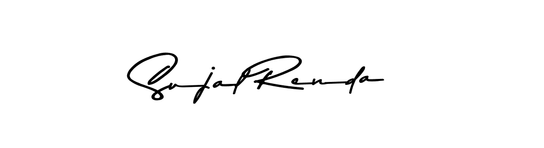 The best way (Asem Kandis PERSONAL USE) to make a short signature is to pick only two or three words in your name. The name Sujal Renda include a total of six letters. For converting this name. Sujal Renda signature style 9 images and pictures png