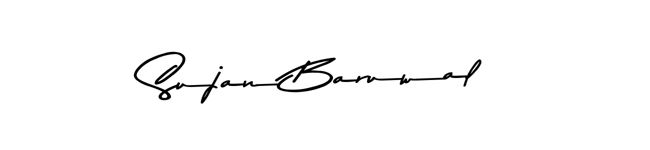 Design your own signature with our free online signature maker. With this signature software, you can create a handwritten (Asem Kandis PERSONAL USE) signature for name Sujan Baruwal. Sujan Baruwal signature style 9 images and pictures png