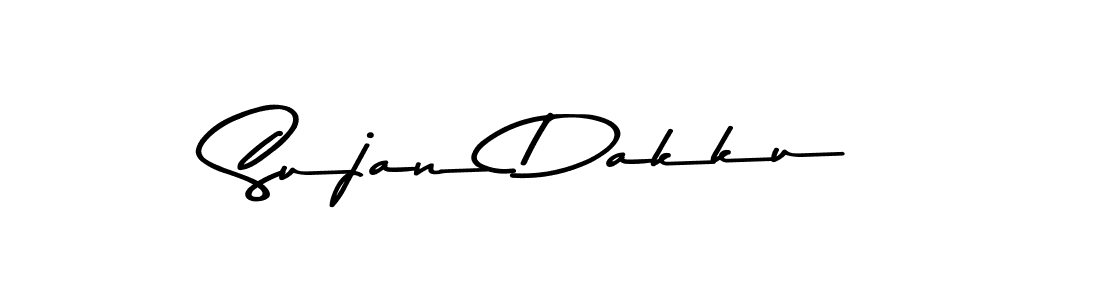 Design your own signature with our free online signature maker. With this signature software, you can create a handwritten (Asem Kandis PERSONAL USE) signature for name Sujan Dakku. Sujan Dakku signature style 9 images and pictures png
