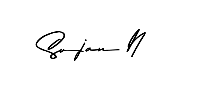 The best way (Asem Kandis PERSONAL USE) to make a short signature is to pick only two or three words in your name. The name Sujan N include a total of six letters. For converting this name. Sujan N signature style 9 images and pictures png