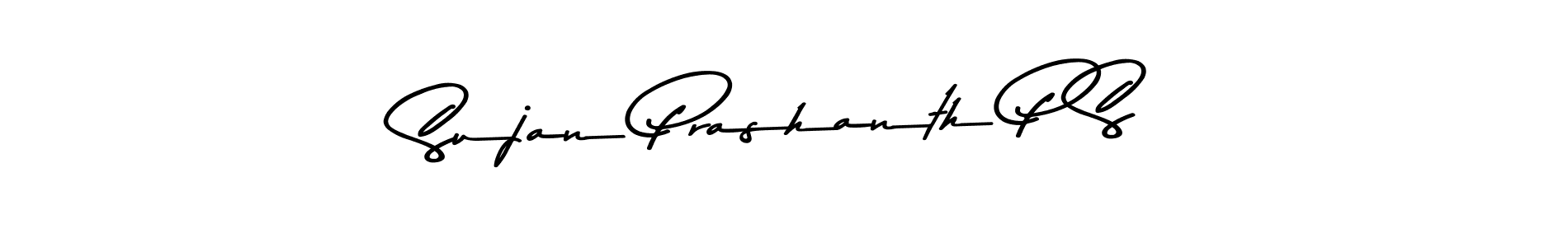 Design your own signature with our free online signature maker. With this signature software, you can create a handwritten (Asem Kandis PERSONAL USE) signature for name Sujan Prashanth P S. Sujan Prashanth P S signature style 9 images and pictures png