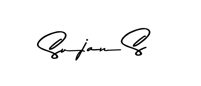 This is the best signature style for the Sujan S name. Also you like these signature font (Asem Kandis PERSONAL USE). Mix name signature. Sujan S signature style 9 images and pictures png