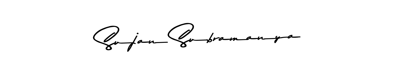 How to make Sujan Subramanya signature? Asem Kandis PERSONAL USE is a professional autograph style. Create handwritten signature for Sujan Subramanya name. Sujan Subramanya signature style 9 images and pictures png