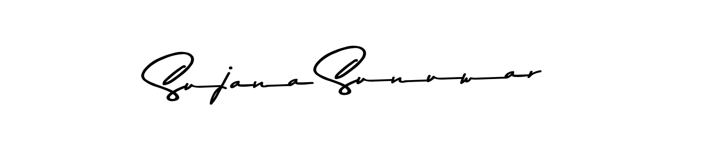 Sujana Sunuwar stylish signature style. Best Handwritten Sign (Asem Kandis PERSONAL USE) for my name. Handwritten Signature Collection Ideas for my name Sujana Sunuwar. Sujana Sunuwar signature style 9 images and pictures png