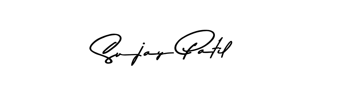 Design your own signature with our free online signature maker. With this signature software, you can create a handwritten (Asem Kandis PERSONAL USE) signature for name Sujay Patil. Sujay Patil signature style 9 images and pictures png