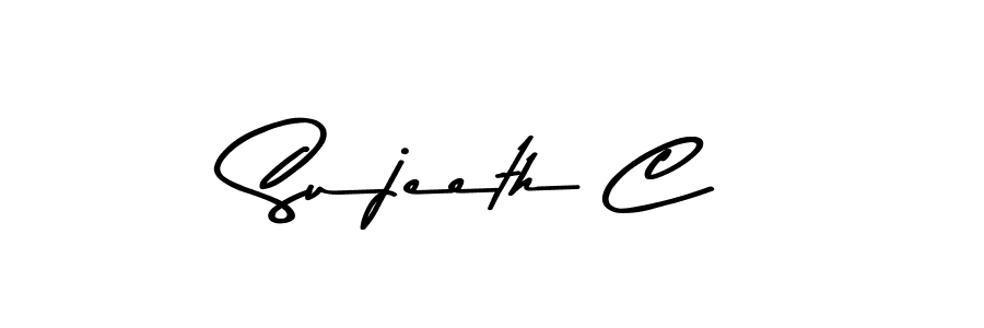 The best way (Asem Kandis PERSONAL USE) to make a short signature is to pick only two or three words in your name. The name Sujeeth C include a total of six letters. For converting this name. Sujeeth C signature style 9 images and pictures png