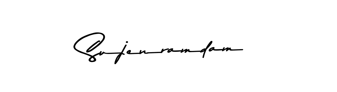 Asem Kandis PERSONAL USE is a professional signature style that is perfect for those who want to add a touch of class to their signature. It is also a great choice for those who want to make their signature more unique. Get Sujenramdam name to fancy signature for free. Sujenramdam signature style 9 images and pictures png