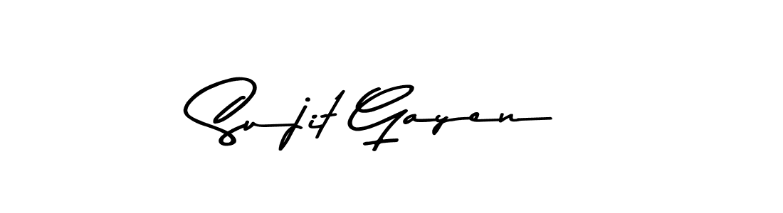 The best way (Asem Kandis PERSONAL USE) to make a short signature is to pick only two or three words in your name. The name Sujit Gayen include a total of six letters. For converting this name. Sujit Gayen signature style 9 images and pictures png