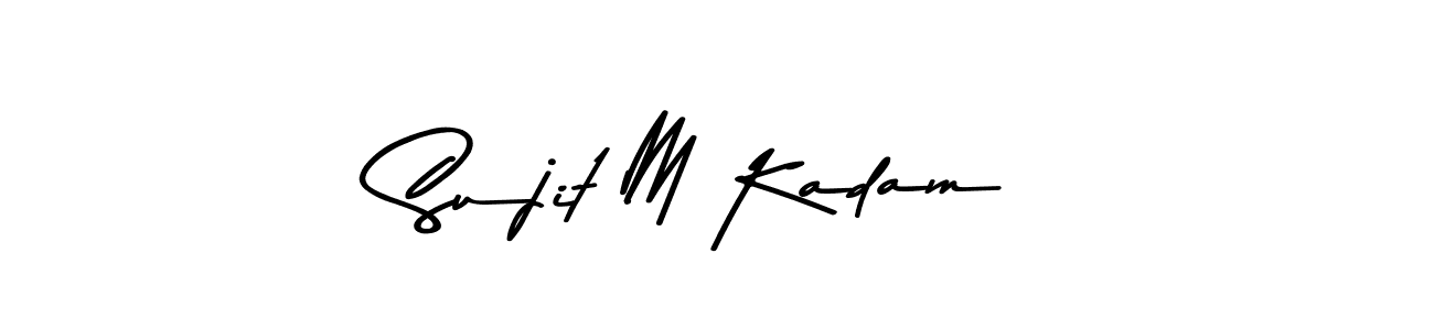 Sujit M Kadam stylish signature style. Best Handwritten Sign (Asem Kandis PERSONAL USE) for my name. Handwritten Signature Collection Ideas for my name Sujit M Kadam. Sujit M Kadam signature style 9 images and pictures png