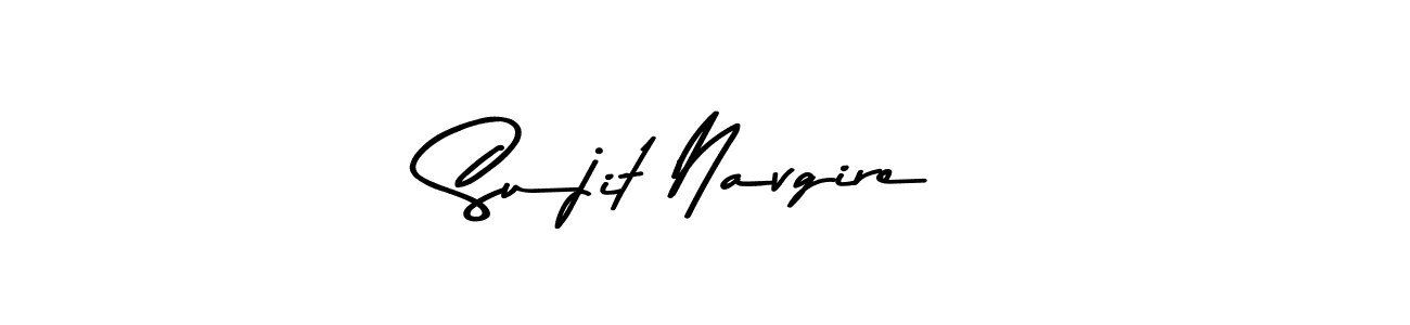 Design your own signature with our free online signature maker. With this signature software, you can create a handwritten (Asem Kandis PERSONAL USE) signature for name Sujit Navgire. Sujit Navgire signature style 9 images and pictures png