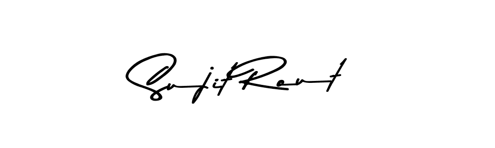 Design your own signature with our free online signature maker. With this signature software, you can create a handwritten (Asem Kandis PERSONAL USE) signature for name Sujit Rout. Sujit Rout signature style 9 images and pictures png