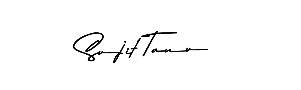 How to make Sujit Tanu name signature. Use Asem Kandis PERSONAL USE style for creating short signs online. This is the latest handwritten sign. Sujit Tanu signature style 9 images and pictures png