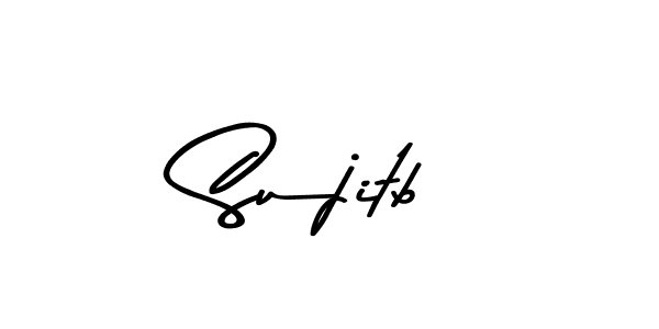 Make a beautiful signature design for name Sujitb. With this signature (Asem Kandis PERSONAL USE) style, you can create a handwritten signature for free. Sujitb signature style 9 images and pictures png