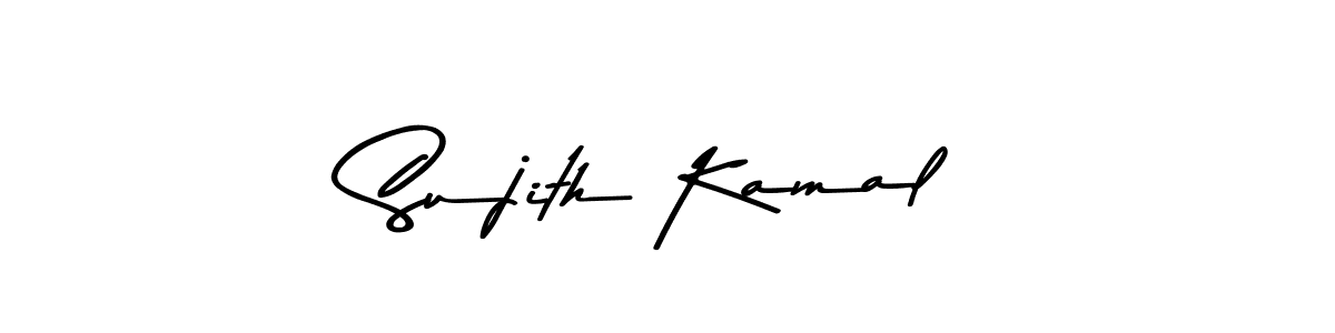 Create a beautiful signature design for name Sujith Kamal. With this signature (Asem Kandis PERSONAL USE) fonts, you can make a handwritten signature for free. Sujith Kamal signature style 9 images and pictures png