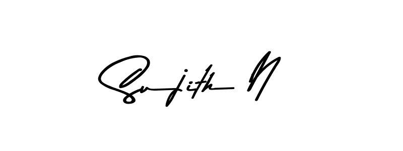 Also we have Sujith N name is the best signature style. Create professional handwritten signature collection using Asem Kandis PERSONAL USE autograph style. Sujith N signature style 9 images and pictures png