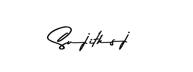 Use a signature maker to create a handwritten signature online. With this signature software, you can design (Asem Kandis PERSONAL USE) your own signature for name Sujithsj. Sujithsj signature style 9 images and pictures png