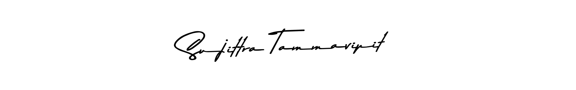 How to make Sujittra Tammavipit name signature. Use Asem Kandis PERSONAL USE style for creating short signs online. This is the latest handwritten sign. Sujittra Tammavipit signature style 9 images and pictures png