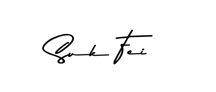 How to make Suk Fei name signature. Use Asem Kandis PERSONAL USE style for creating short signs online. This is the latest handwritten sign. Suk Fei signature style 9 images and pictures png