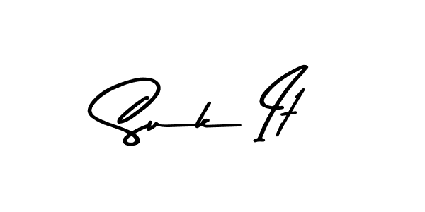 Use a signature maker to create a handwritten signature online. With this signature software, you can design (Asem Kandis PERSONAL USE) your own signature for name Suk It. Suk It signature style 9 images and pictures png