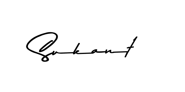 Make a beautiful signature design for name Sukant. With this signature (Asem Kandis PERSONAL USE) style, you can create a handwritten signature for free. Sukant signature style 9 images and pictures png