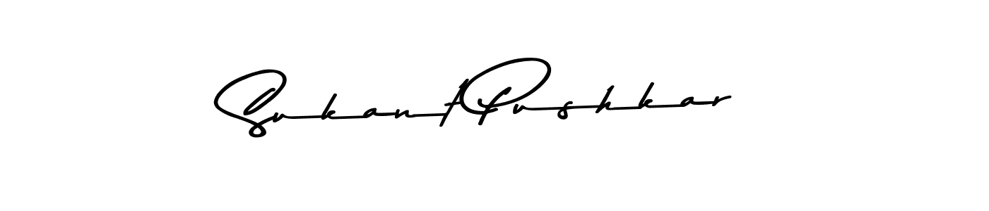Use a signature maker to create a handwritten signature online. With this signature software, you can design (Asem Kandis PERSONAL USE) your own signature for name Sukant Pushkar. Sukant Pushkar signature style 9 images and pictures png