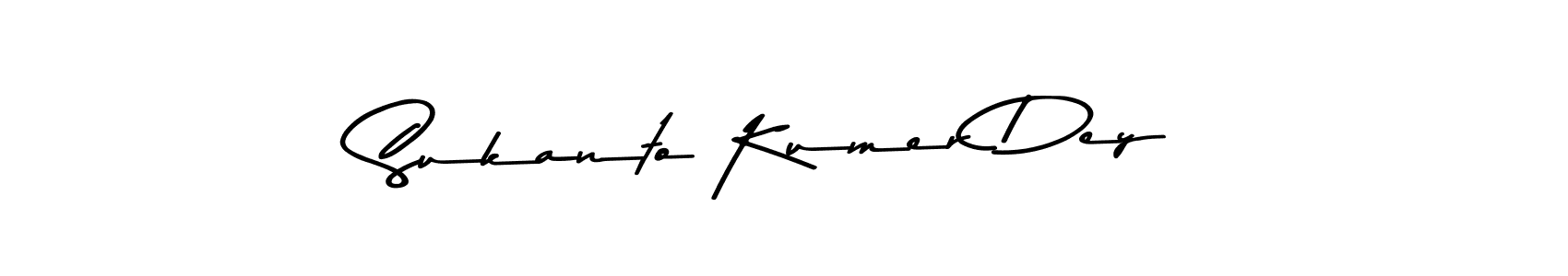 How to make Sukanto Kumer Dey name signature. Use Asem Kandis PERSONAL USE style for creating short signs online. This is the latest handwritten sign. Sukanto Kumer Dey signature style 9 images and pictures png