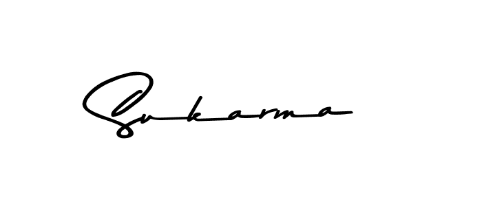 How to make Sukarma signature? Asem Kandis PERSONAL USE is a professional autograph style. Create handwritten signature for Sukarma name. Sukarma signature style 9 images and pictures png