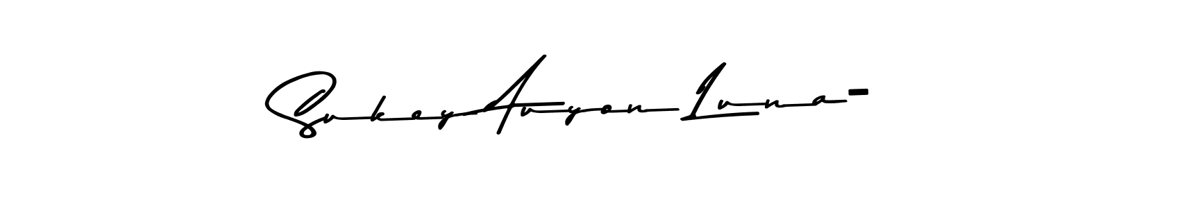 Make a beautiful signature design for name Sukey Auyon Luna-. Use this online signature maker to create a handwritten signature for free. Sukey Auyon Luna- signature style 9 images and pictures png