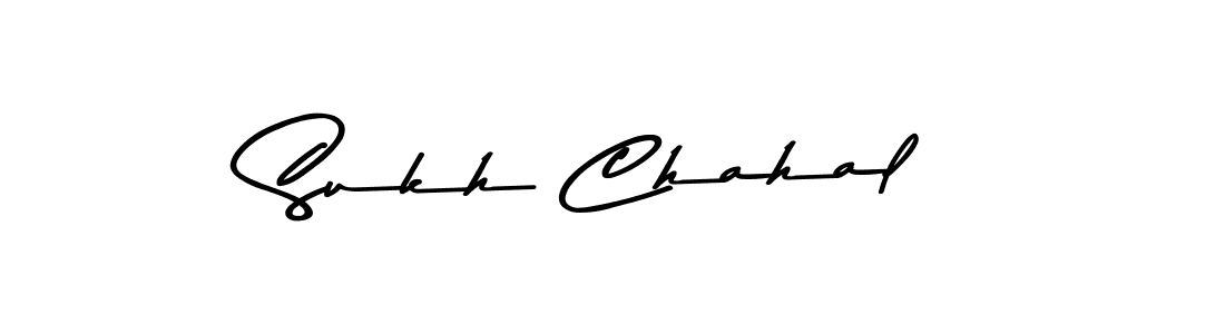 Design your own signature with our free online signature maker. With this signature software, you can create a handwritten (Asem Kandis PERSONAL USE) signature for name Sukh Chahal. Sukh Chahal signature style 9 images and pictures png