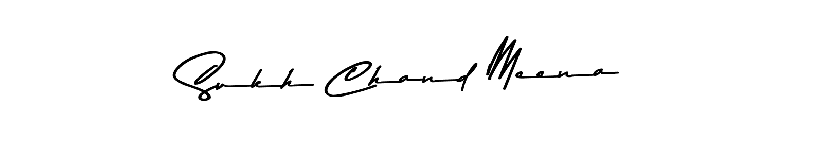 Make a beautiful signature design for name Sukh Chand Meena. With this signature (Asem Kandis PERSONAL USE) style, you can create a handwritten signature for free. Sukh Chand Meena signature style 9 images and pictures png
