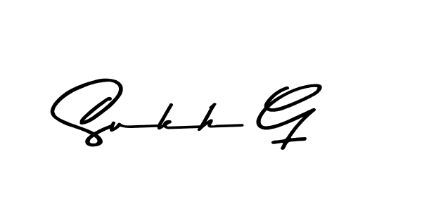 Design your own signature with our free online signature maker. With this signature software, you can create a handwritten (Asem Kandis PERSONAL USE) signature for name Sukh G. Sukh G signature style 9 images and pictures png