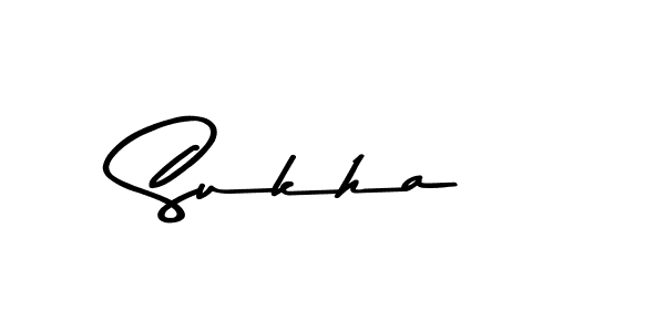 The best way (Asem Kandis PERSONAL USE) to make a short signature is to pick only two or three words in your name. The name Sukha  include a total of six letters. For converting this name. Sukha  signature style 9 images and pictures png