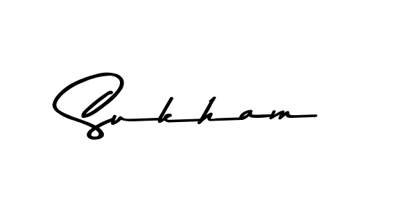 Check out images of Autograph of Sukham name. Actor Sukham Signature Style. Asem Kandis PERSONAL USE is a professional sign style online. Sukham signature style 9 images and pictures png