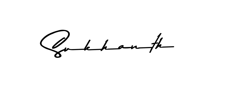 Also we have Sukhanth name is the best signature style. Create professional handwritten signature collection using Asem Kandis PERSONAL USE autograph style. Sukhanth signature style 9 images and pictures png