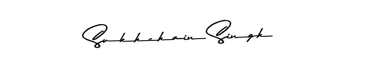 How to make Sukhchain Singh signature? Asem Kandis PERSONAL USE is a professional autograph style. Create handwritten signature for Sukhchain Singh name. Sukhchain Singh signature style 9 images and pictures png