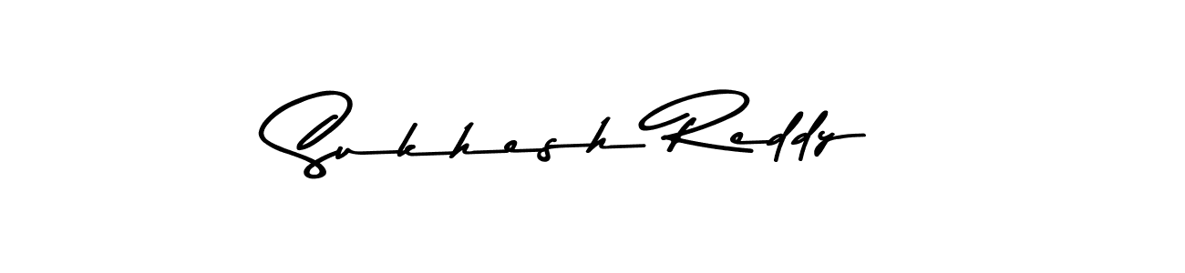 Sukhesh Reddy stylish signature style. Best Handwritten Sign (Asem Kandis PERSONAL USE) for my name. Handwritten Signature Collection Ideas for my name Sukhesh Reddy. Sukhesh Reddy signature style 9 images and pictures png