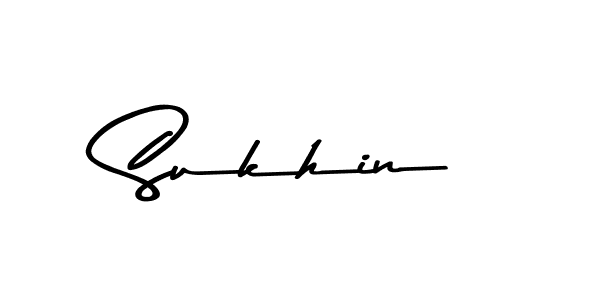 Sukhin stylish signature style. Best Handwritten Sign (Asem Kandis PERSONAL USE) for my name. Handwritten Signature Collection Ideas for my name Sukhin. Sukhin signature style 9 images and pictures png