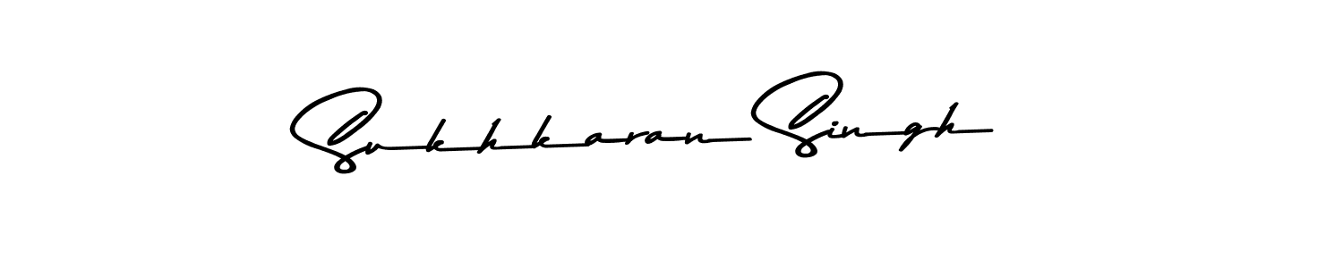 Design your own signature with our free online signature maker. With this signature software, you can create a handwritten (Asem Kandis PERSONAL USE) signature for name Sukhkaran Singh. Sukhkaran Singh signature style 9 images and pictures png